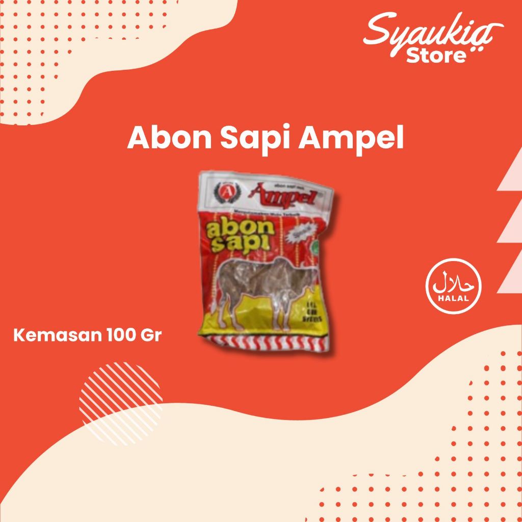 

2 Pack Abon Sapi Ampel 100 G Syaukia Store