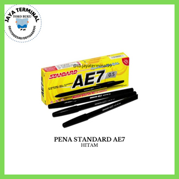 

PULPEN STANDARD AE7 0,5MM HITAM ISI 12pcs