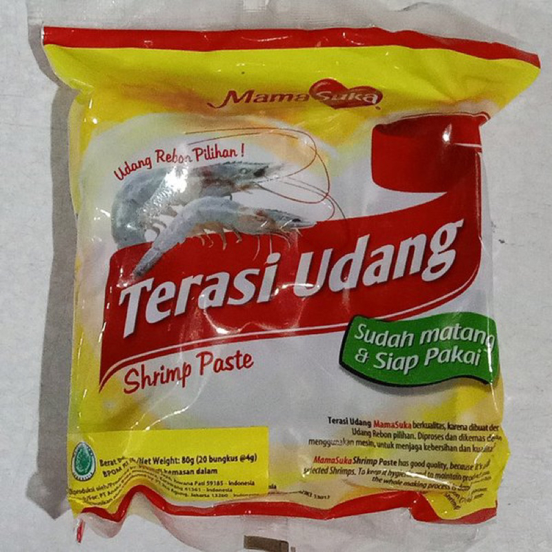 

Terasi Udang Mama Suka 1 pack [ 4gr] | MAMASUKA | Terasi Udang Mamasuka| Terasi Udang | Terasi Udang Asli | Terasi Udang pilihan