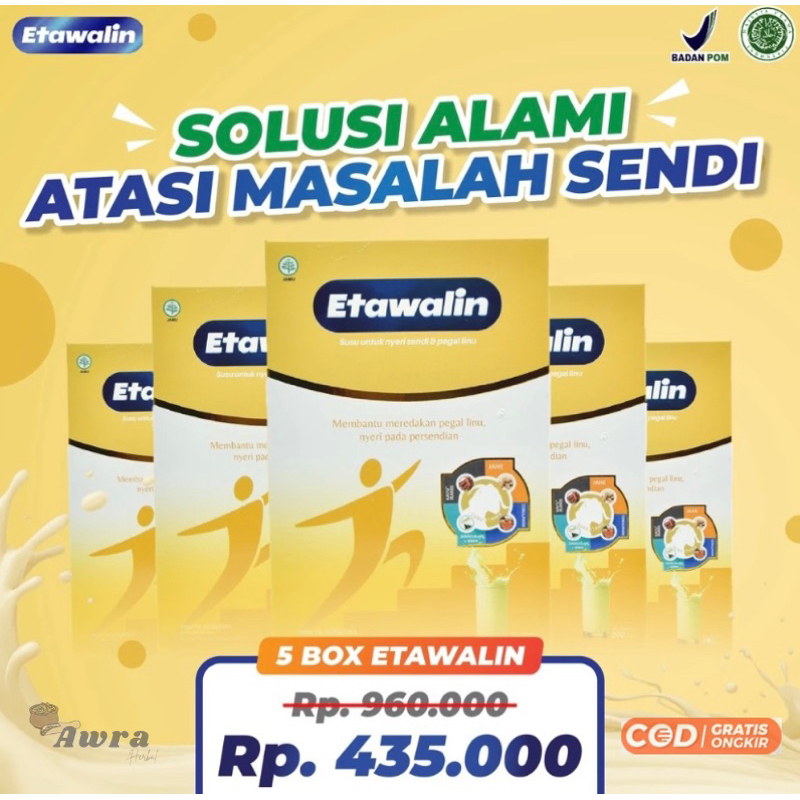 

ETAWALIN Paket Sembuh Asam Urat 5 Box