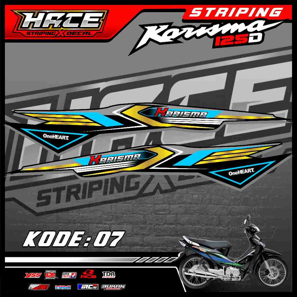 STICKER STRIPING KARISMA 125D  - STRIPING KARISMA 125D PREMIUM 07
