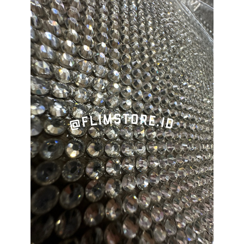 (Hotfix) Lembaran payet kristal diamond gosok tempel large