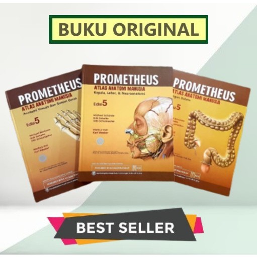 ORIGINAL Prometheus Atlas Anatomi Manusia edisi 5, set 3 buku