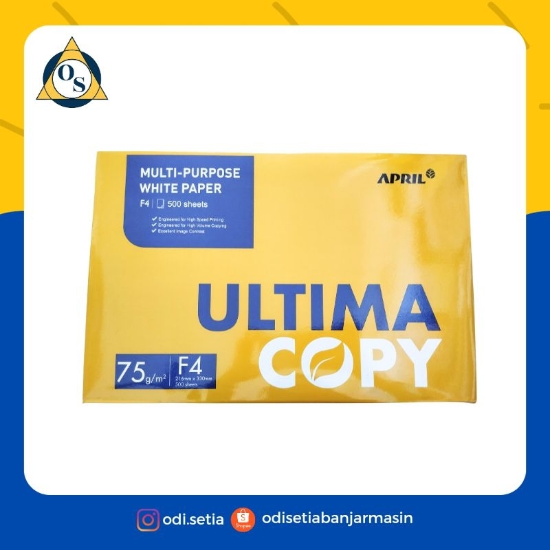 

HVS ULTIMA COPY F4 & A4 75GSM