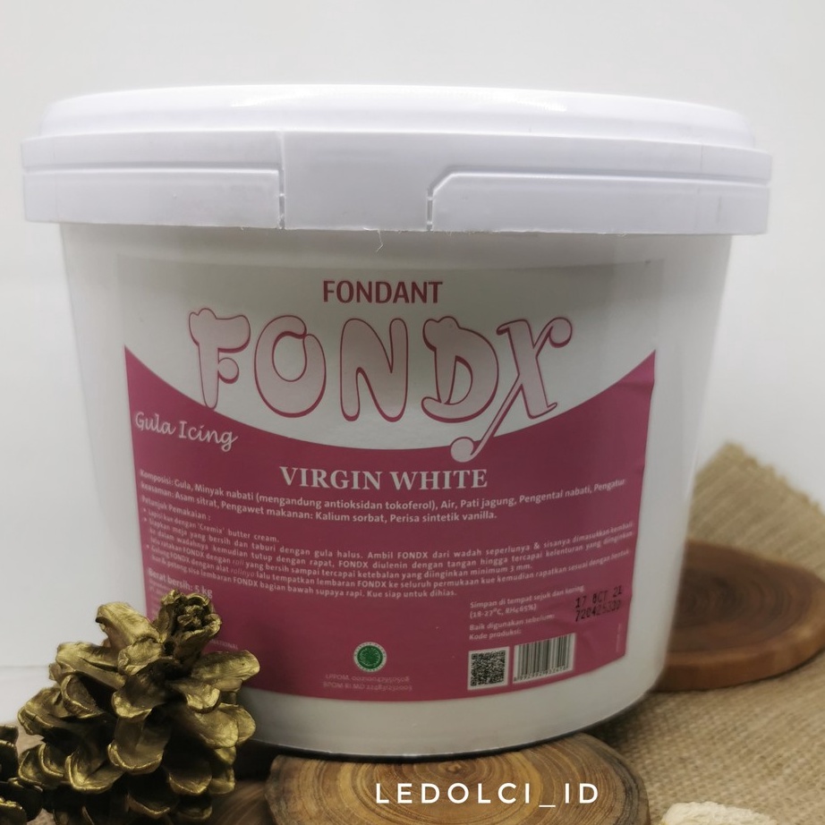

✢Harga Termurah TERMURAH! FONDX VANILLA VIRGIN WHITE FONDANT VANILLA 500 GR G81