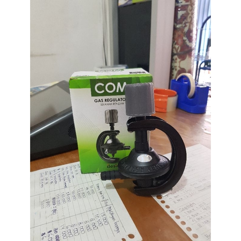 Destec com U12R/Regulator gas dengan pengaman ganda