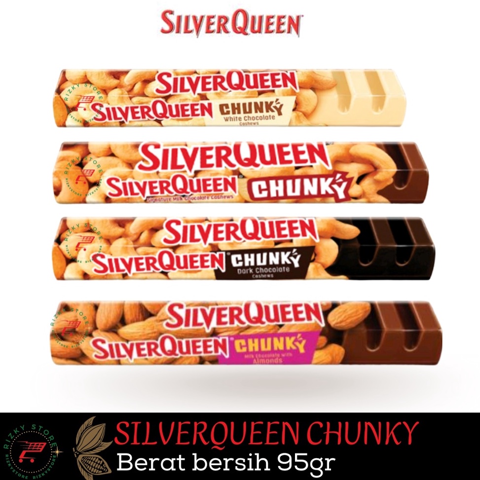 

EZ0KT Chunky Bar SilverQueen cokelat 95 Gram Varian Mede / Almond 9alkm