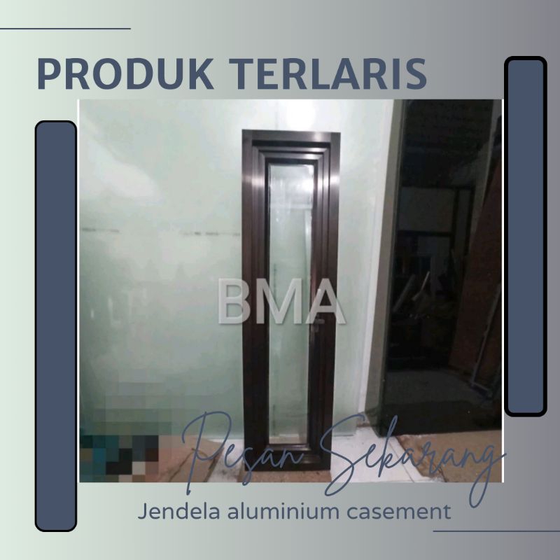 Jendela aluminium 30x120 casement