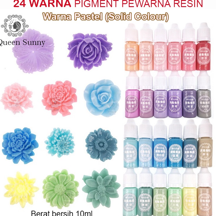 

[Produk Z054] PEWARNA RESIN WARNA PASTEL SOLID 10ml Cat Resin Pigment Resin Colouring nctwe