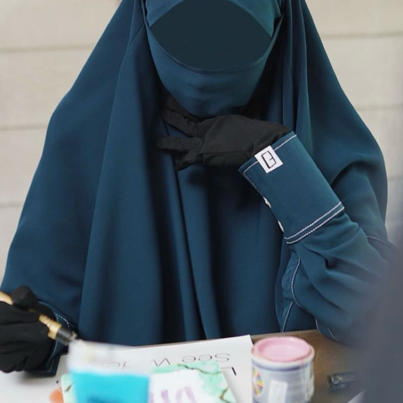 preloved aman dress kemejabaya elmadina abaya, french khimar dheambunproject dmp preloved