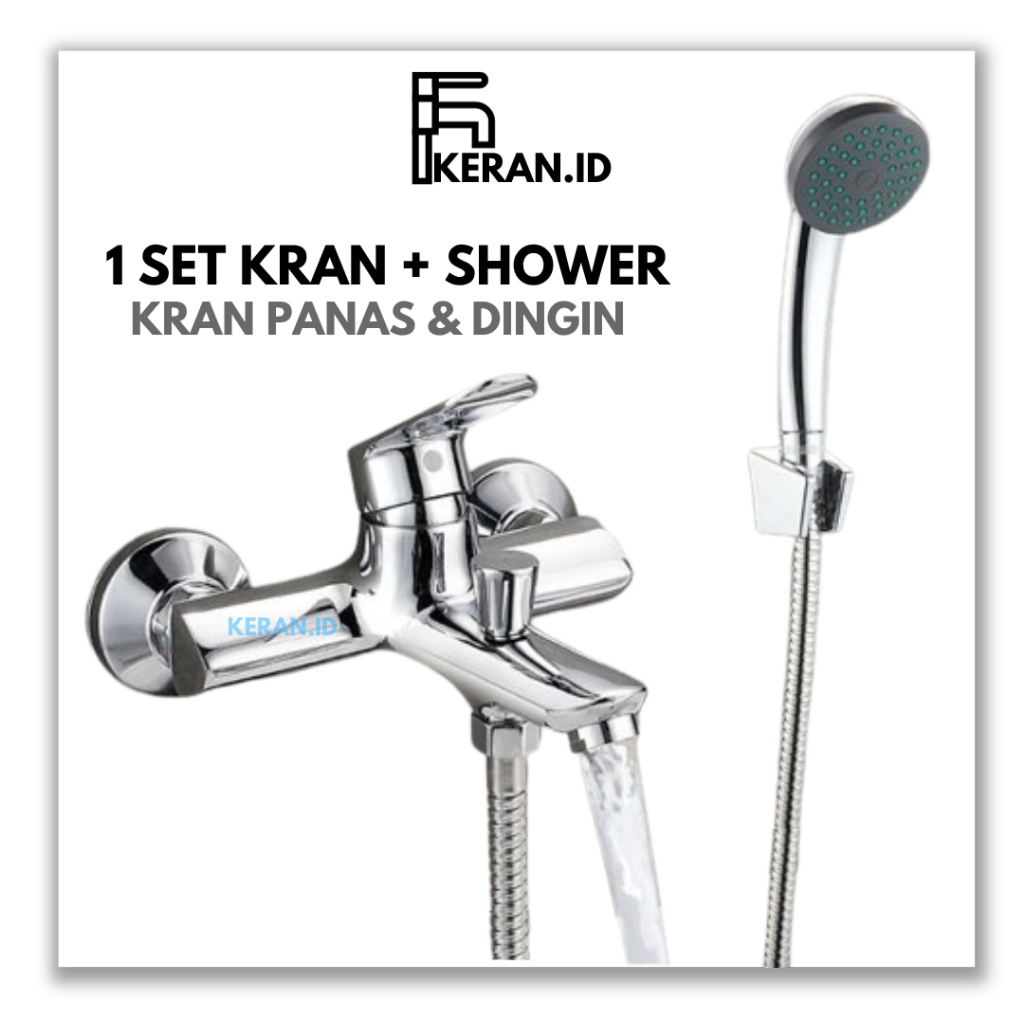 [KERAN.ID] Kran shower set kran panas dingin Bathup Premium / Keran Mixer Panas Dingin Kran Shower B