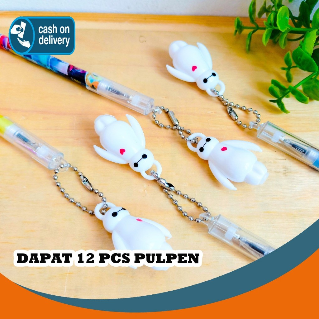 

SELUSIN (12 PCS) PULPEN GANTUNGAN MINIATUR BAYMAX PG-1058 BIG HERO 6 PEN PENA BOLPEN BOLPOIN LUCU ANAK ALAT TULIS KANTOR SEKOLAH MURAH TERMURAH COD