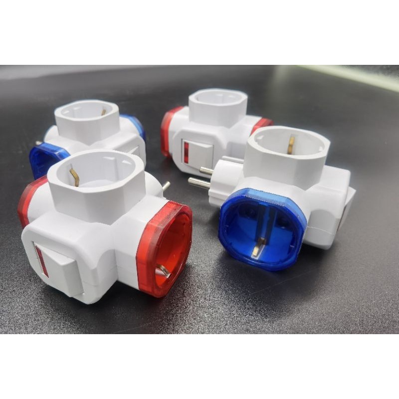 Steker Arde Saklar Dutron T Multi Stop Kontak 3 Lubang On Off SNI