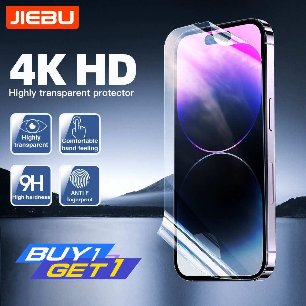 Jiebu Buy 1 Get 1 Hd Vivo  V19/V27/ Y19/Y33T Semua Tipe Hp Pelindung Layars Semua Model Hd Hidrogel Film Pelindung Ponsel Handphone Layer Telepon Transparan Hydrogel