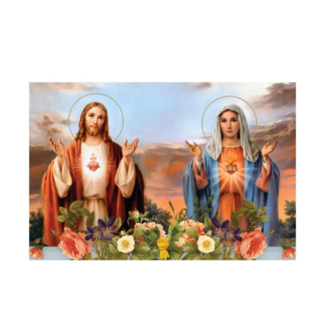 Hiasan Dinding Gambar Tuhan Yesus & Bunda Maria