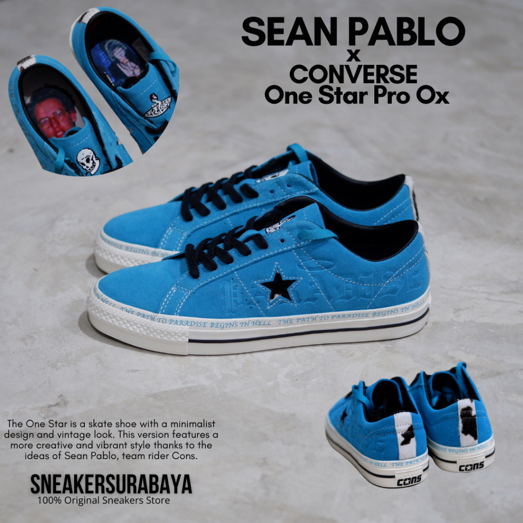 SEAN PABLO X CONVERSE ONE STAR PRO OX RAPID TEAL
