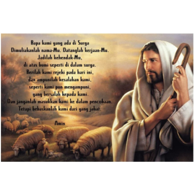 SUPERSALE : Hiasan Dinding Katolik / Kristen - Doa Bapa Kami