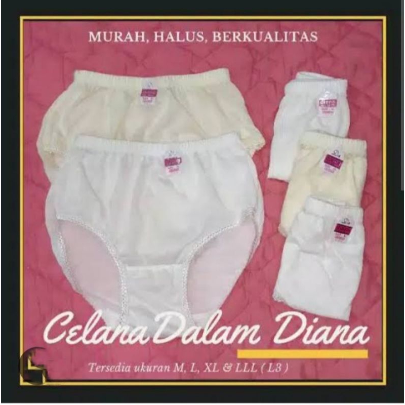 Celana Dalam Wanita DIANA, CD wanita Warna Putih Polos