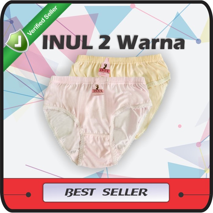 12 Pcs - CD Wanita Dewasa Lusinan INUL | Celana Dalam Perempuan Dewasa Murah Grosir Toko