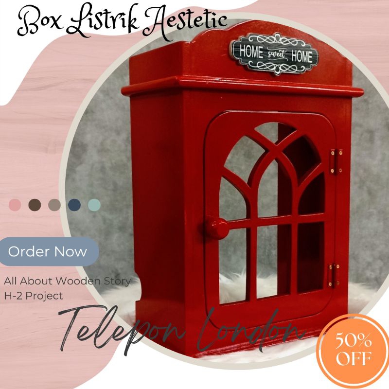 Box listrik token pulsa model telepon London / kotak listrik model telepon