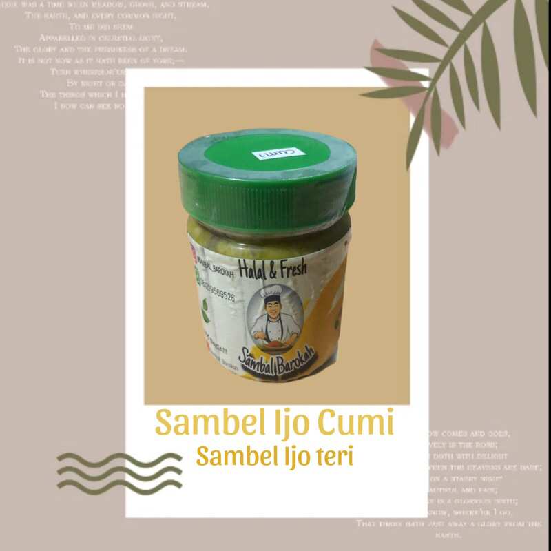 

New jangan sampe ketinggalan!!!!! Sambel ijo Cumi dan Teri varian 200gram