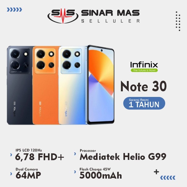 Infinix Note 30 Smartphone [8GB/256GB] Garansi Resmi