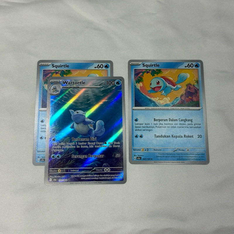 POKEMON WARTORTLE AR + 2 squirtle