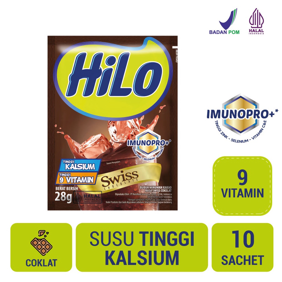 

Hilo Swiss Chocolate 10 sachet - Minuman Cokelat fnpck