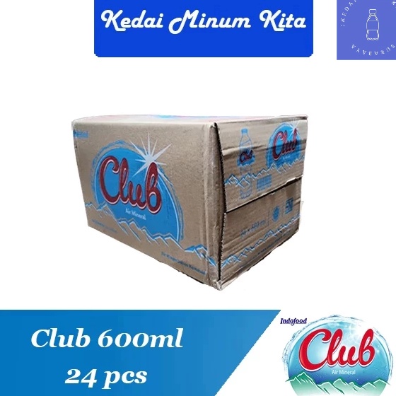 

✰Stock Banyak❀ Club Mineral Water 600ml Dus (24 botol) A35 ✷