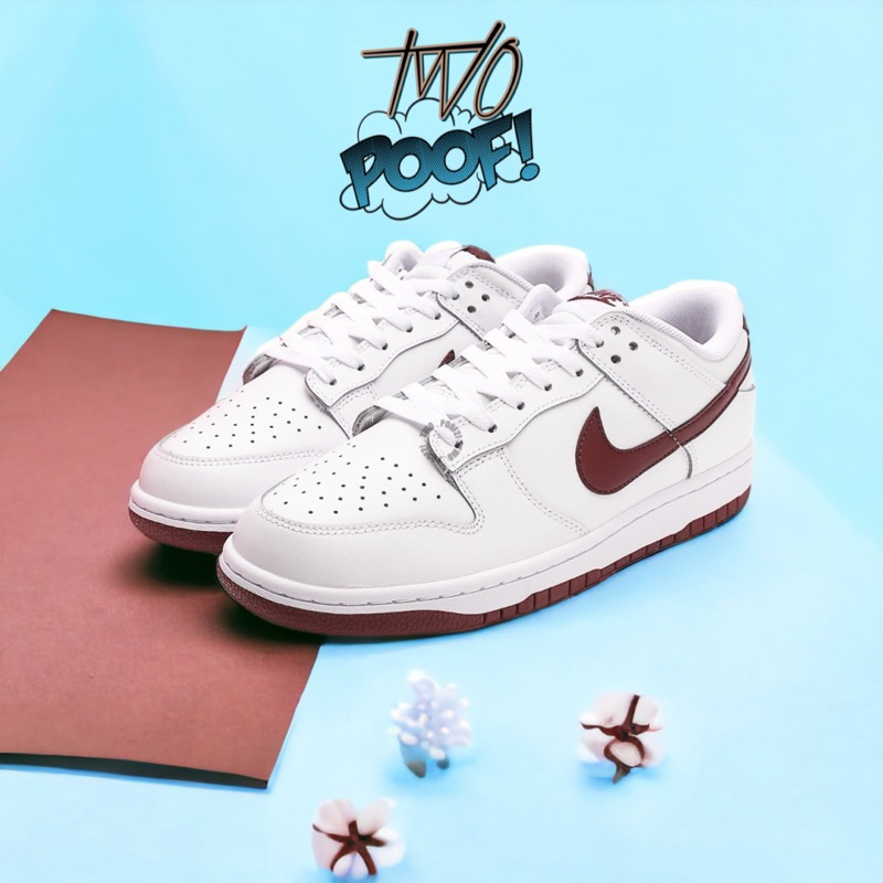 

[ Two's.Poof2! ] - Sneakers | Dung'z Low Retro White Night Maroon ' -" BNIB "- [ Two's.Poof2! ]
