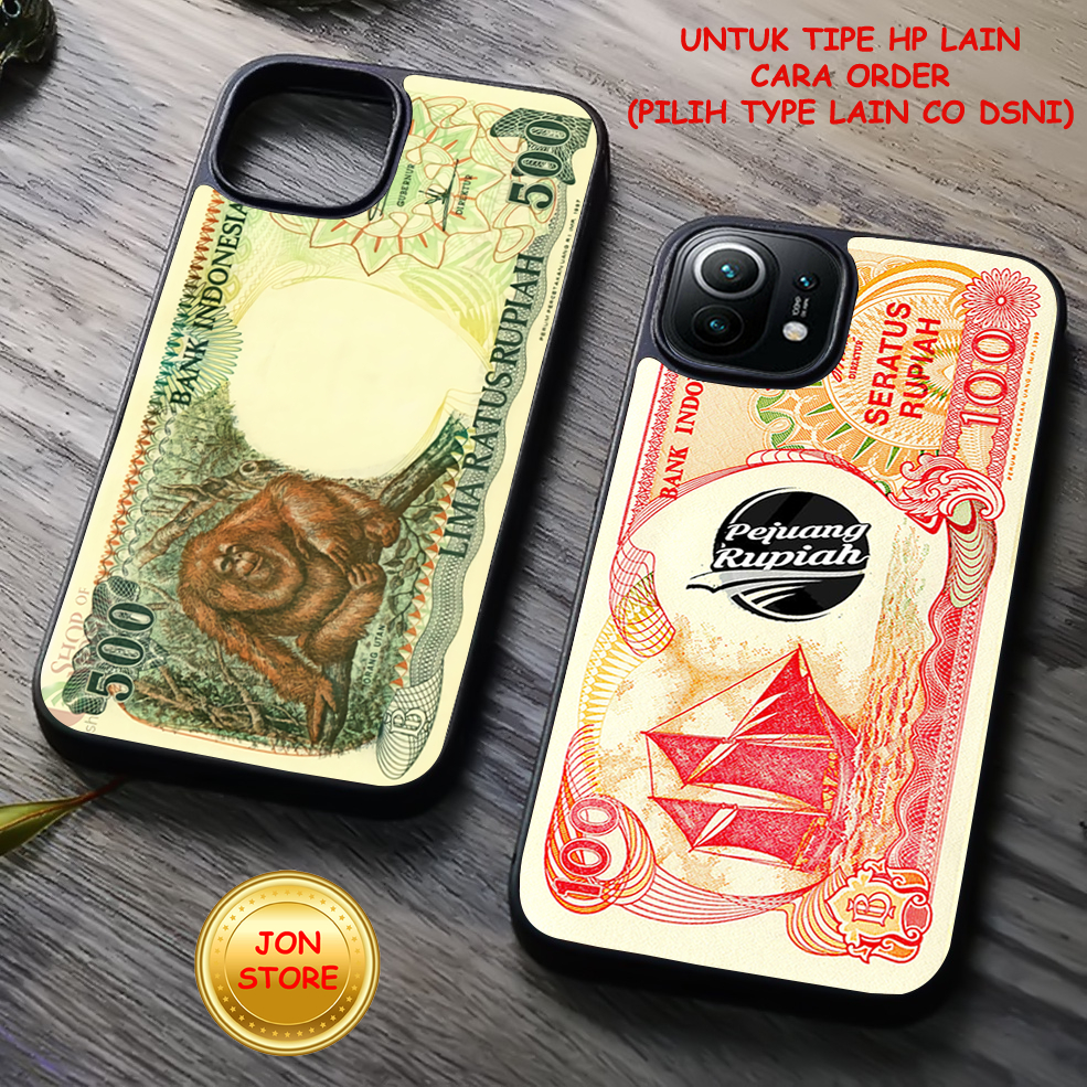 JON-STORE ( FF 30 ) Casing/Case Sofcase Hardcase Glossy/kilau Motif Uang Jadul Money Unik Untuk Sams