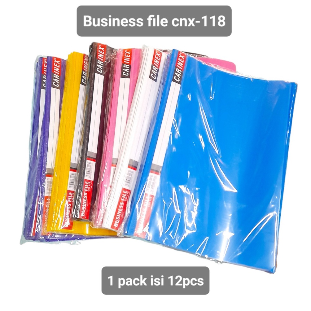 

[♠J32\] (1pak 12pcs) Business file F4 Folio transparan Carinex cnx-11 map plastik kantor sekolah lusinan Serba Murah