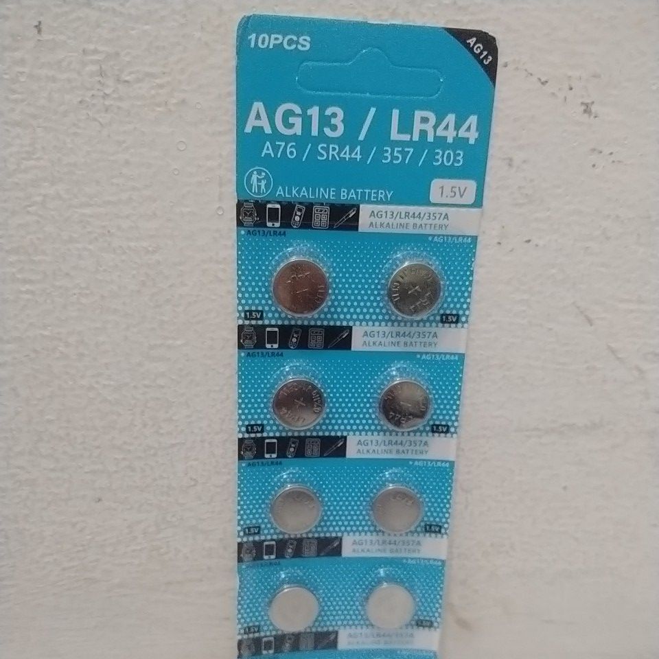 BATERAI AG13/LR44/A76/SR44/357/303 ALKALINE BATERAI