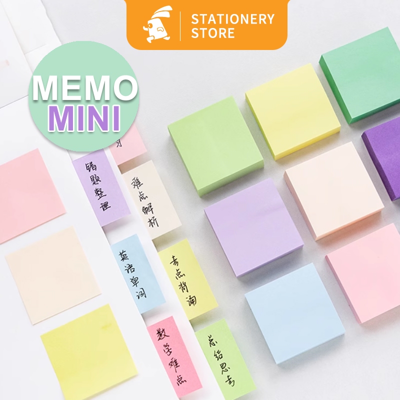 

Memo Mini/100 Lembar Morandi Color Sticky note MINI -Rabbit Stationery