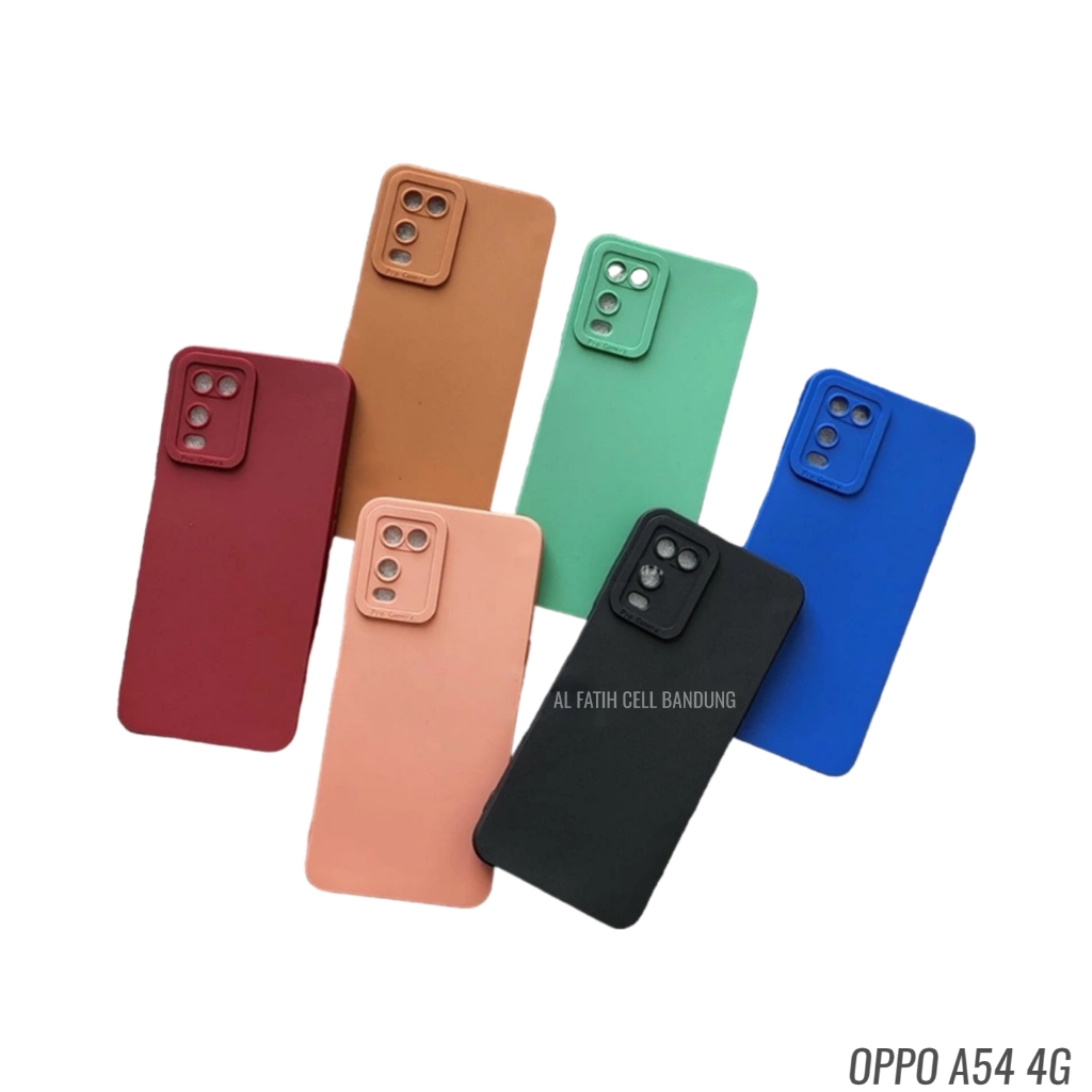 Case Oppo A54 A54S Softcase Pro Camera - Candy Case - Casing Macaron - Case Polos
