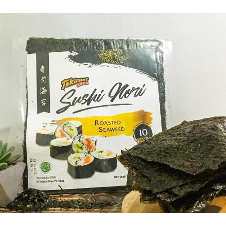 

Best Pr0duk TOKINORI SUSHI NORI 10 LEMBAR 25 GR HALAL ROASTED SEAWEED RUMPUT LAUT KIMBAP SUSHI 10 SHEET JEPANG [272]