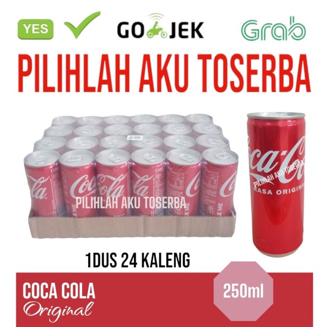 

3l Baru Coca Cola Original KALENG CAN 250 ml - ( HARGA 1 DUS ) Order Saja Gan