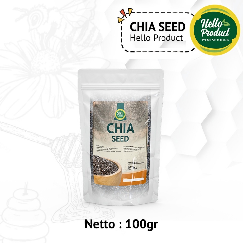 

[Produk DV41] Chia Seed Organik Premium 100 Gram - Hello Product Diskon