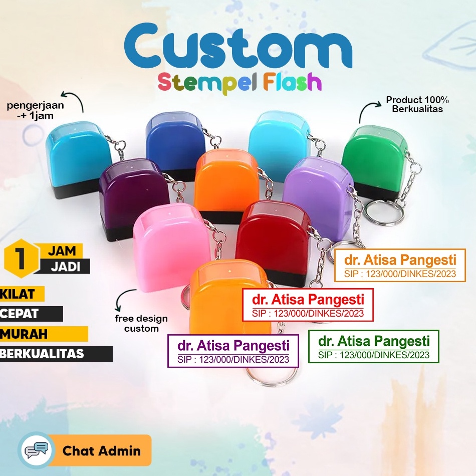 

CETAK STEMPEL NAMA DOKTER 10 X 30 / CUSTOM STEMPEL BIDAN | PERAWAT | APOTEKER | NIP | JABATAN | NOMOR HP | BUPATI / STEMPEL GANTUNGAN KUNCI p0gya