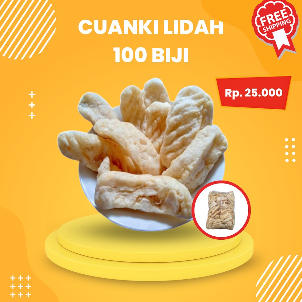 

St0ck Bany4k CUANKI LIDAH 100 BIJI TOPING BASO ACI CUANGKI KERING KHAS GARUT Serba Murah