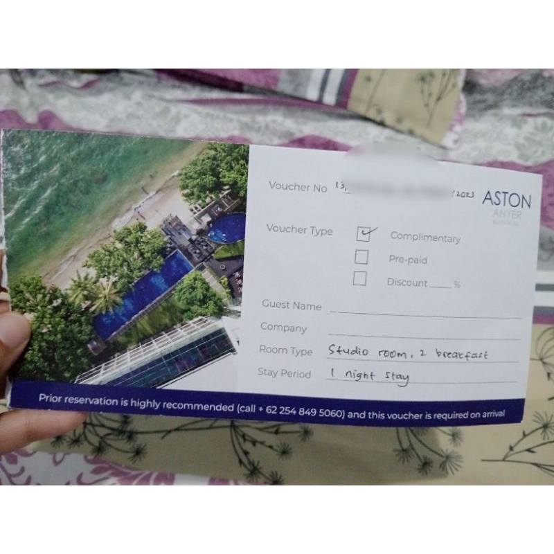 Voucher hotel Aston Anyer Murah 