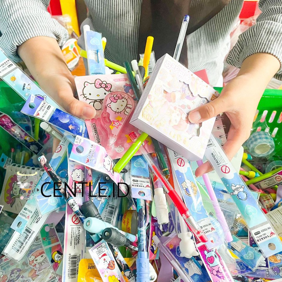 

✹Harga Murah❂➱ CENTLE SPESIAL Capit Alat tulis isi pulpen buku notes kecil stationery kantor sekolah pen pen G76