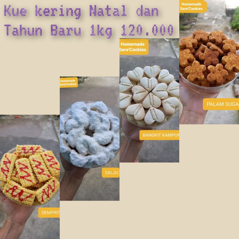 

kue kering persiapan Natal dan tahun baru