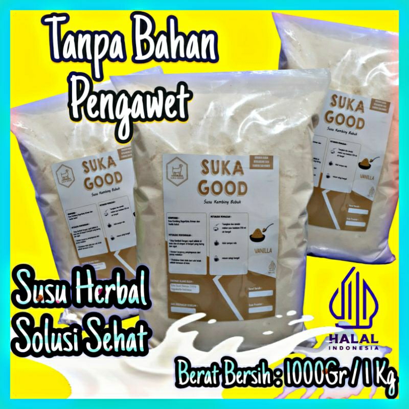 

Susu Kambing RASA VANILLA" 1Kg SUSU KAMBING HERBAL TERMURAH Langsung Dari Produsen, Grade 2