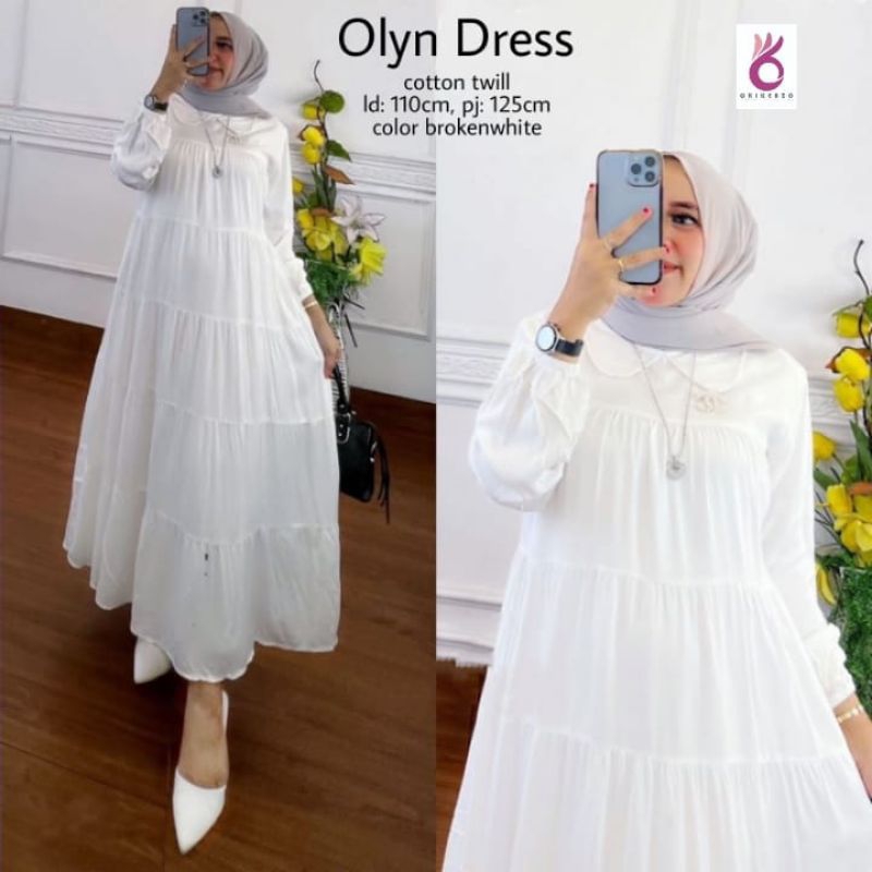 DRESS OLYN MIDI POLOS LD 110 PJ 125