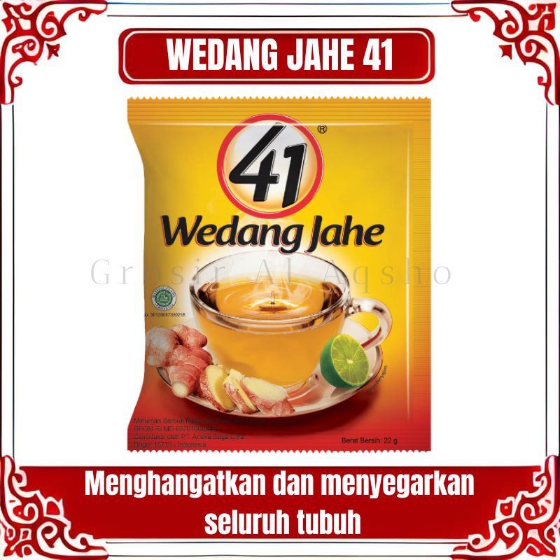 

WEDANG JAHE MERAH 41 JERUK NIPIS PERENCENG / 10 SACHET