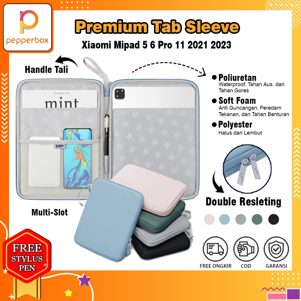 Xiaomi Mi Pad 5 6 Pro 11 2021 2023 Sleeve Pouch Lanyard Tas Tablet 9 - 11 Inch Bag