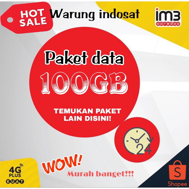 PAKET DATA INDOSAT FREEDOM INTERNET 200GB 50GB 60GB 70GB 80GB 100GB 150GB