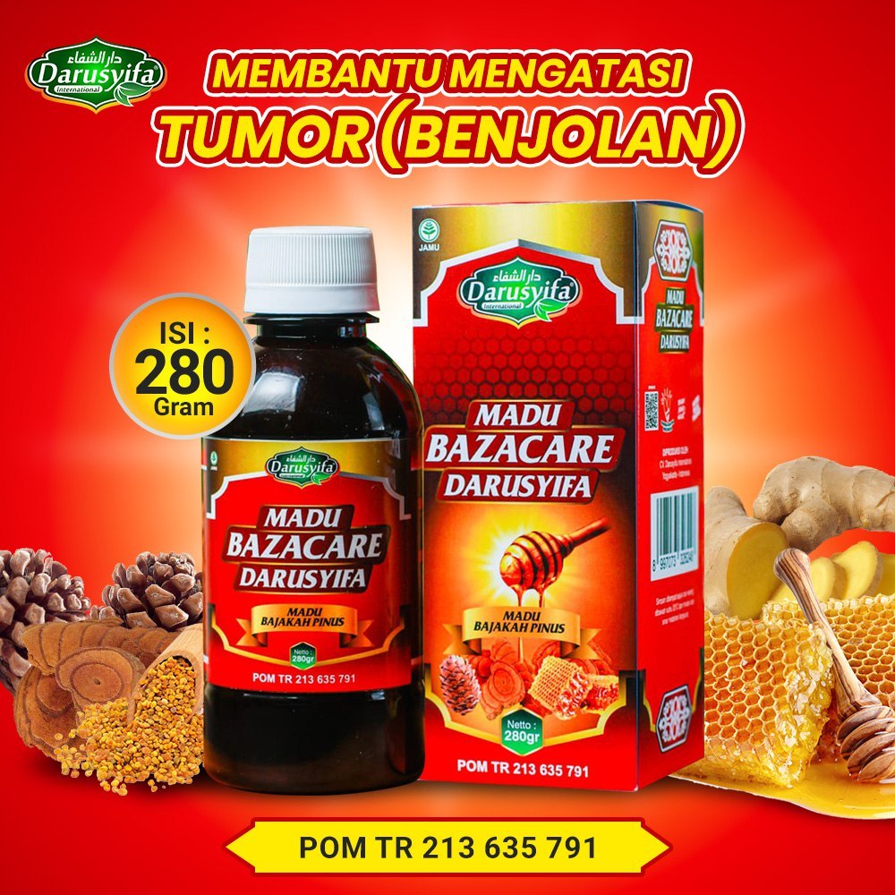 

MADU BAZACARE DARUSYIFA 280gr Madu Bajakah Pinus Membantu Lawan Kanker Tumor Kista dan Atasi Benjolan Original