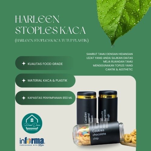Informa  Toples Stoples Kaca Hannah Tabitha Harleen Set Of 3 Di Makassar
